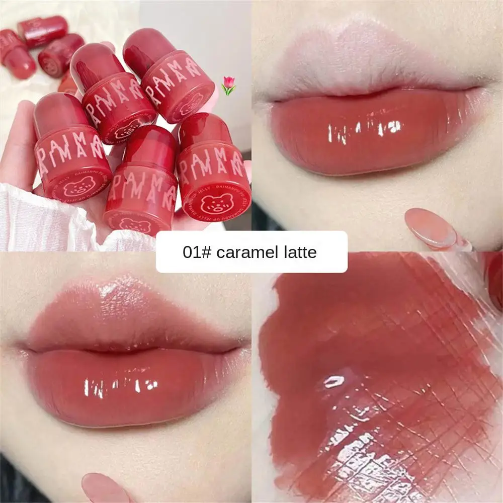 Delikatna i zwykła błyszczyk do ust Pure Desire Atmosphere Lip Jelly Daimanpu Makijaż ust Zestaw do makijażu Słodki makijaż Karmel Latte Seal