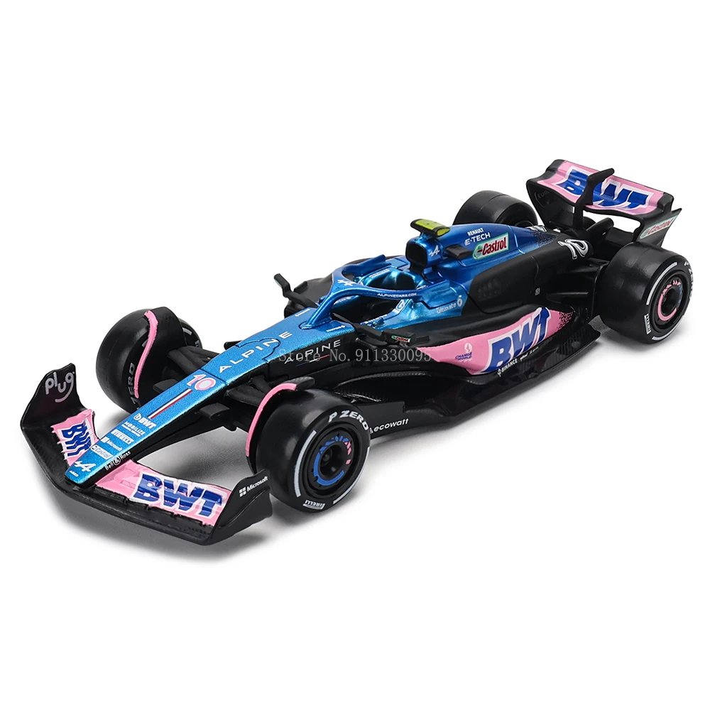 Bburago 1:43 Alpine F1 Team A523 2023 #10 Pierre Gasly #31 Esteban Ocon coche de aleación fundido a presión, juguete de competición coleccionable