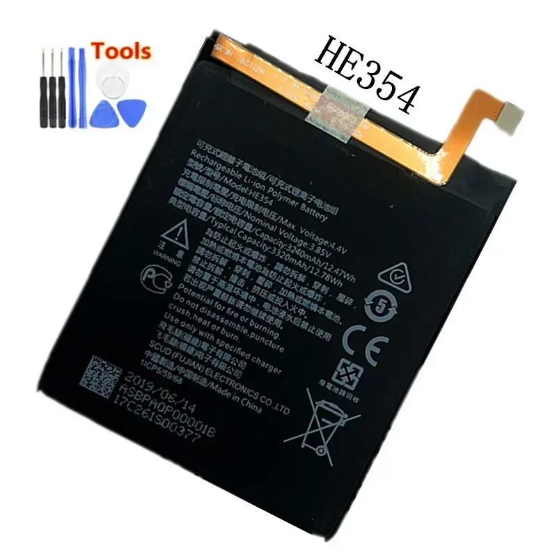 

Original HE354 3240mAh Battery For Nokia 9 PUREVIEW Lithium Polymer Batteries + Free Tools