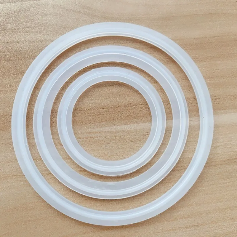 1PCS Fit 19mm-Pipe X 219mm O/D Sanitary Tri Clamp Ferrule Silicone Sealing Strip Gasket Ring Washer For Homebrew Dairy Product