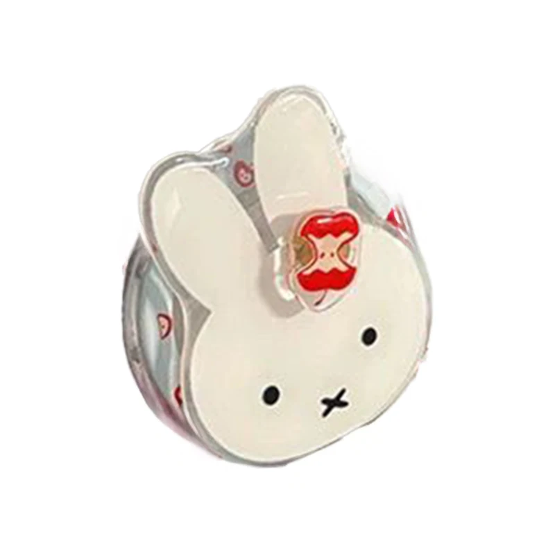 귀여운 미피 폰 케이스 아이폰 16 15 14 13 호환 투명 폰 케이스 만화 애플 코어 자석 스탠드 완벽한 선물