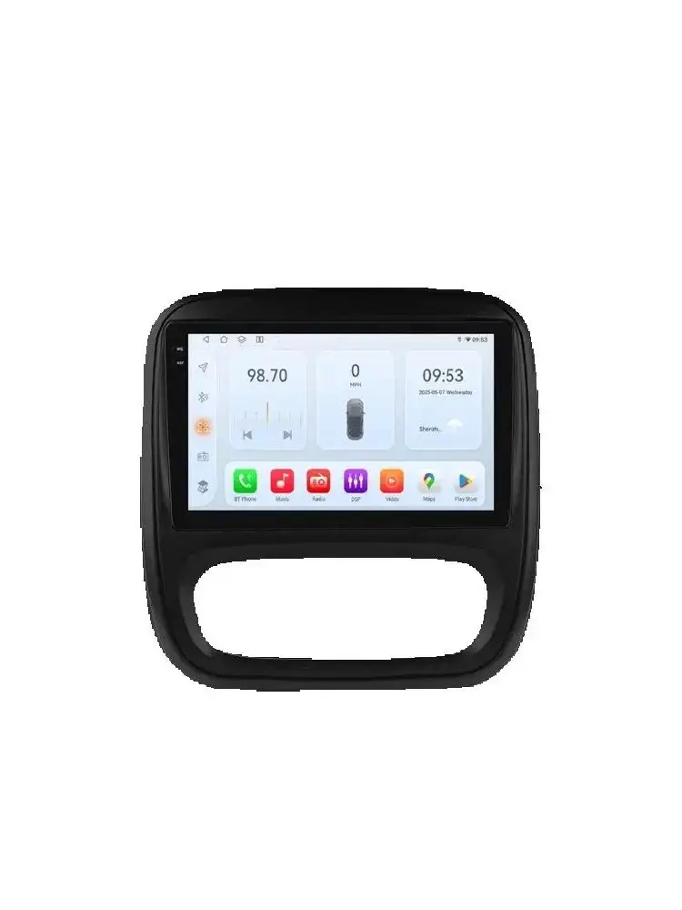 9" Hizpo 2Din CarPlay Android Auto Autoradio für Opel Vivaro B 2014 - 2018 Renault Trafic 2014 - 2021 RDS DSP GPS Navi BT 4G SWC