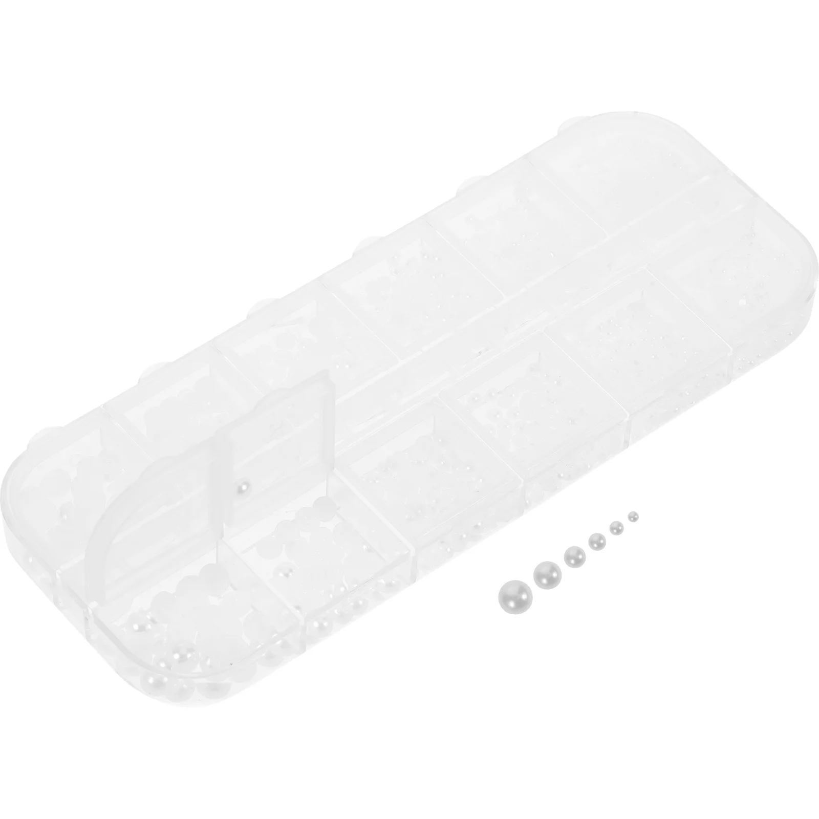 

1 Box White Half Round Flatback Pearls Nails Charms Plastic Beads Nails Decoration DIY Manicure Nail Art Nail Pearls