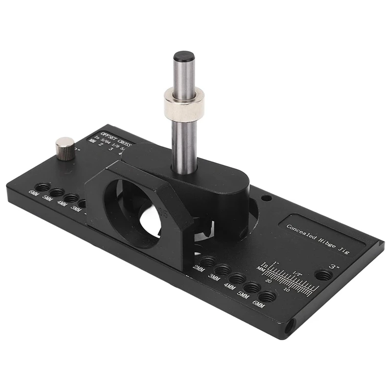

35Mm Concealed Hinge Jig Kit With Drill Guide Locator,Hinge Hole Punch For Hinge Boring, Cabinet And Door Installation