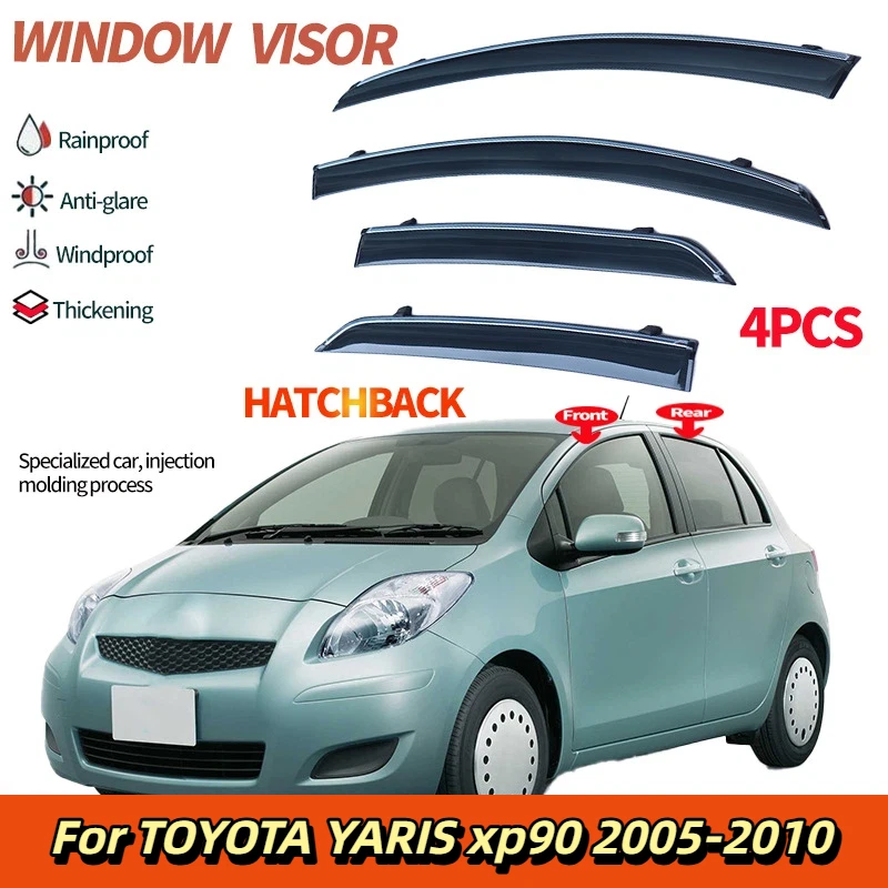 

For TOYOTA YARIS xp90 2005-2010 Window visor,Side Window Deflector Weathershield Sun Rain Guard