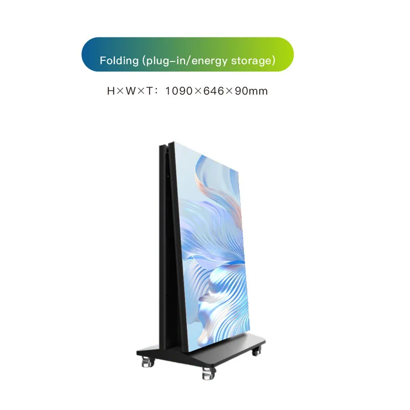 1080P Full HD 8K Indoor LED Poster Screen HDR10+ IP65 Waterproof 180° Ultra Wide Angle Shop Window Display view 3