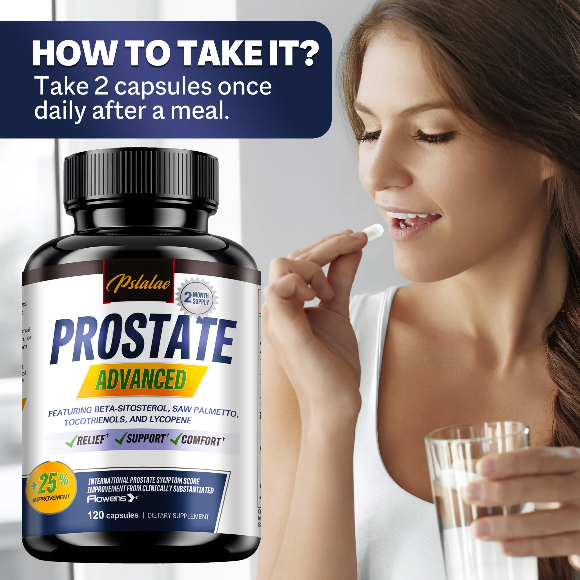 Salute della prostata maschile: con Saw Palmetto, migliora le prestazioni, allevia i problemi della vescica e della minzione, riduce i viaggi in toilette