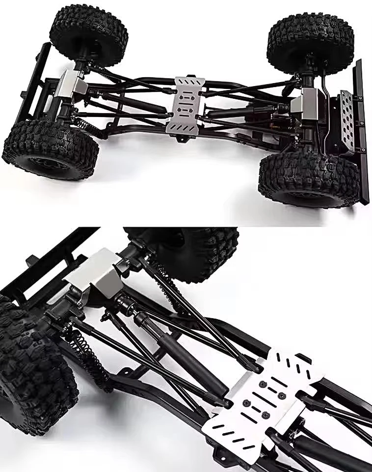 Heavy Duty Metal Chassis Armor Guard for FMS 1/10 RC Mashigan Crawler Upgrade Original Protective Part
