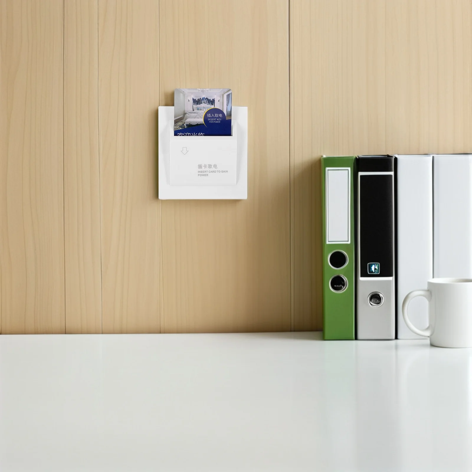 

1 set 1 Set 20A Card-Controlled Wall -Wire Design White Panel For Hotels Guesthouses Dormitories Energy-Saving