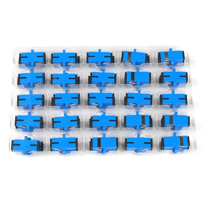 

SC SC Adapter Connector 10-50PCS Simplex SM Singlemode Plastic Fiber Optic Coupler