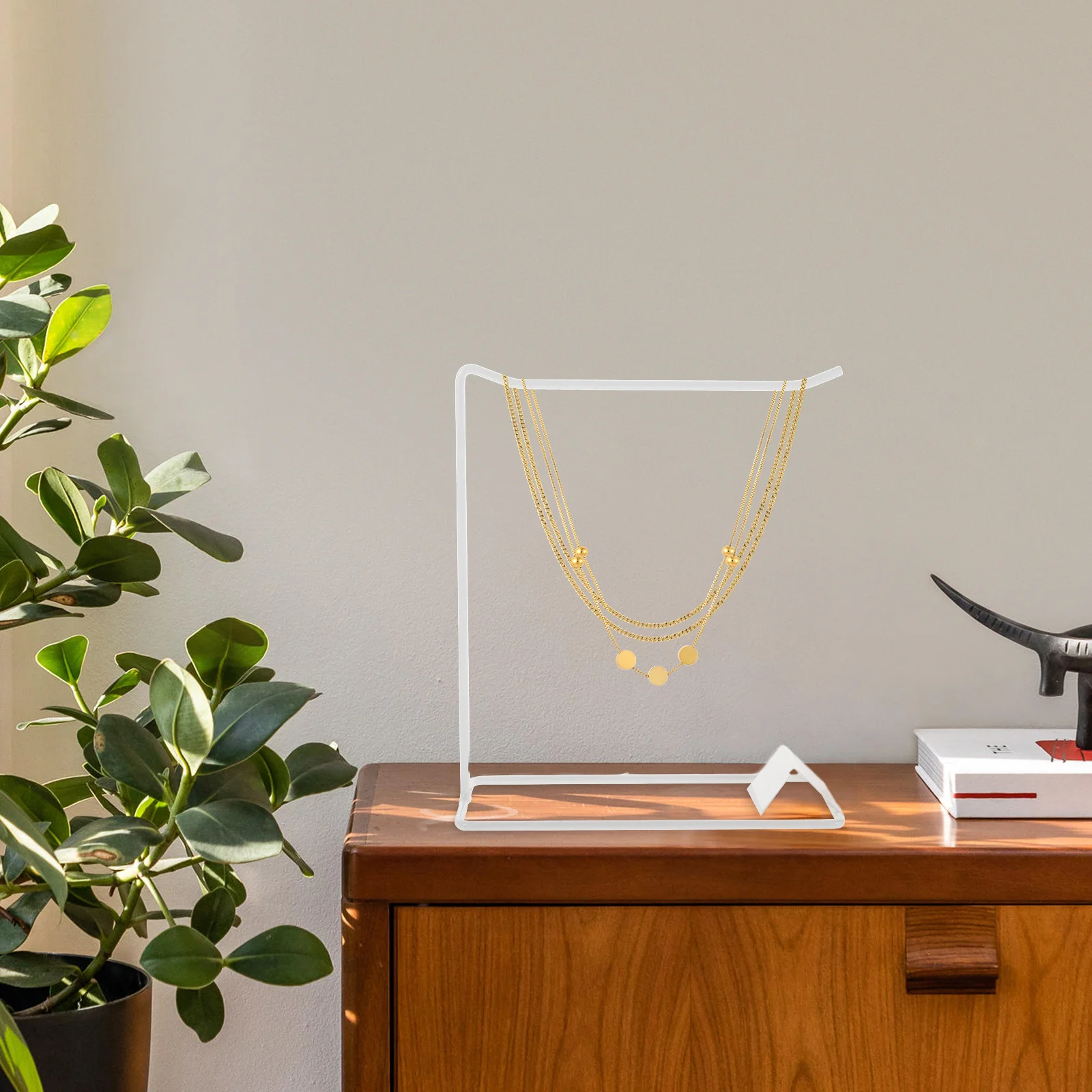 

Металлическая подставка для ювелирных изделий, многофункциональный органайзер для ожерелья, серег, колец, компактная портативная стойка для столешницы