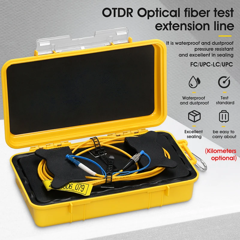 

OTDR Optical Fiber Tester FC/UPC-LC/UPC Test Extension Cable Fiber Optic Jumper Box 500M 1000M 2000M