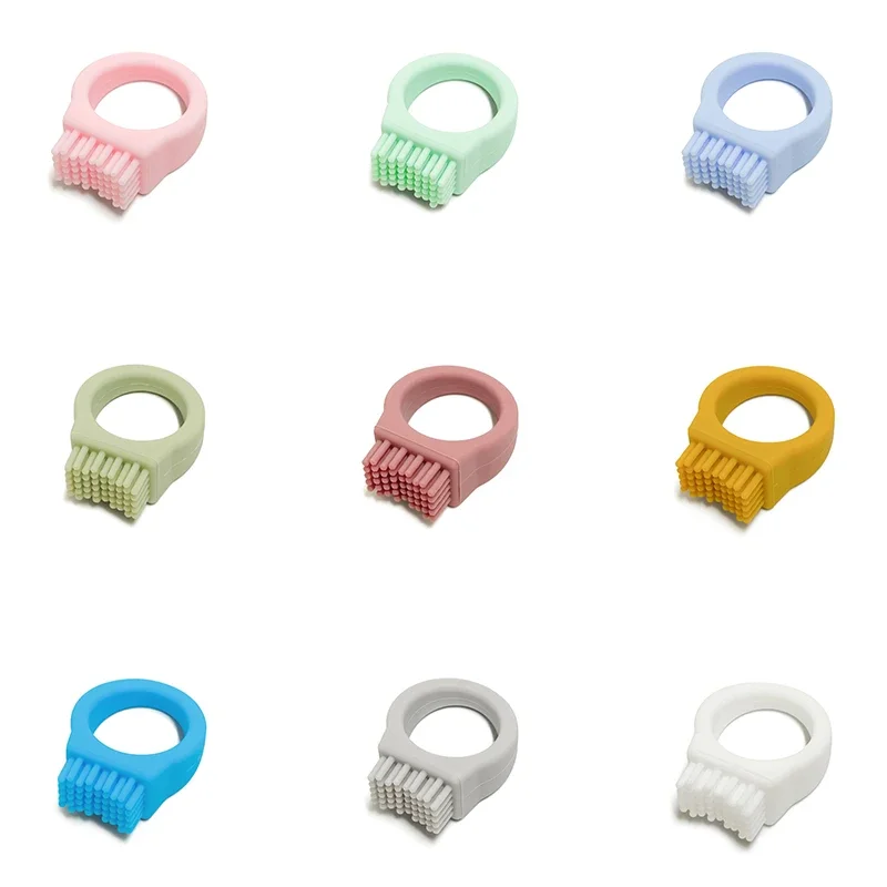 150Pcs Soft Silicone Teethers Children'S Toothbrush Portable Finger Toothbrush Head Dental Care Baby Health Emergency Toothbrush