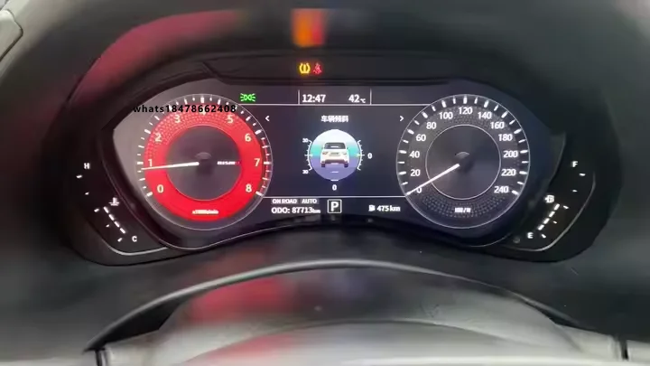 

New LCD Dashboard Speedometer Car Cluster for Infinite QX80 LED Display Linux System RHD