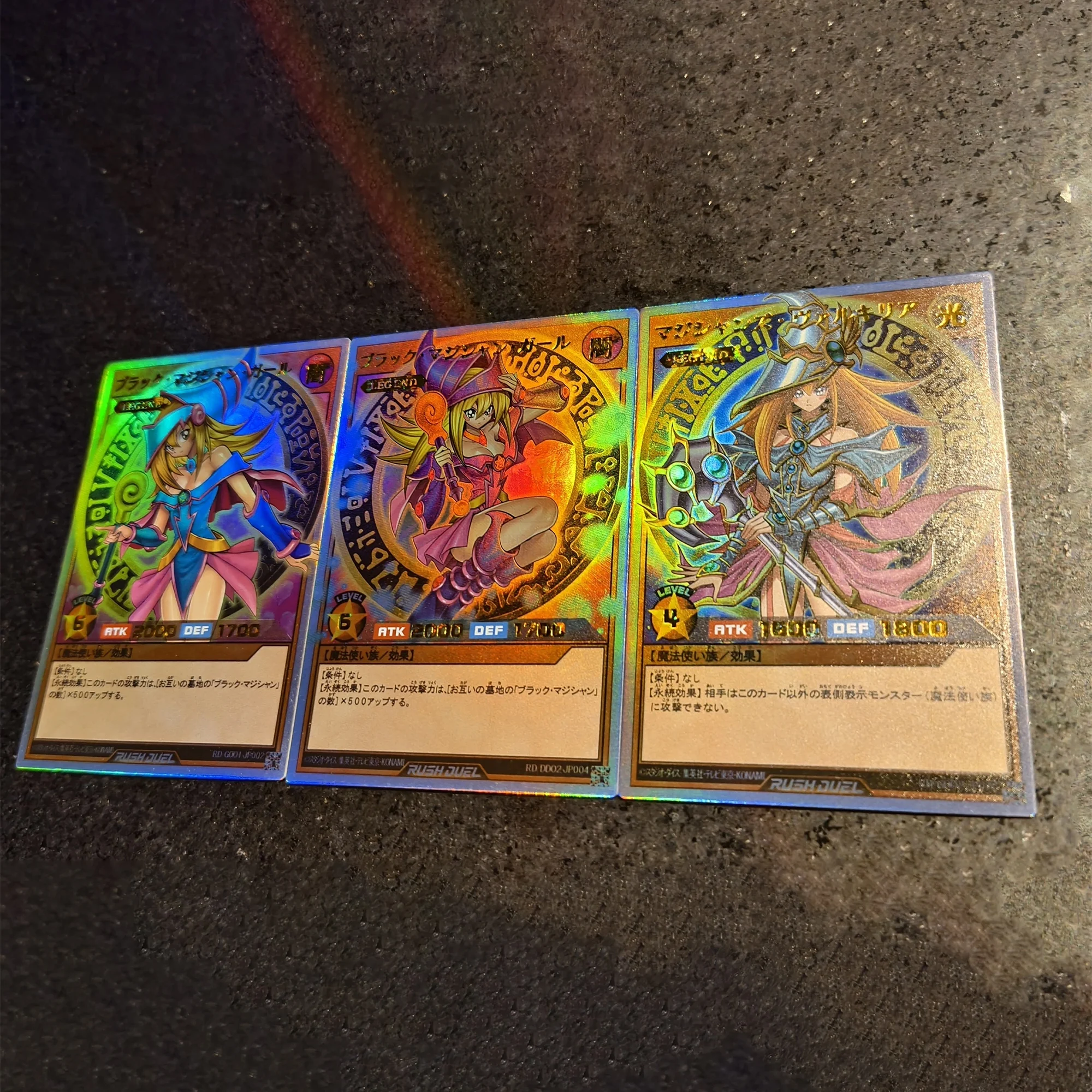 3pcs/set diy Yu-gi-oh! RD-DRR Dark Magician Girl Self Control Collect Signature Trading Flash Card Anime Cartoon Gift