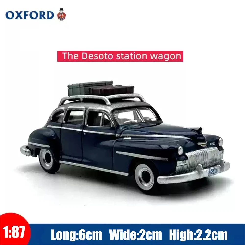 OXFORD 1/87 Diecast Model Car Wagon Convertible Alloy Toy Collection Display Gifts for Teenagers Boys Girls Hobby Collection