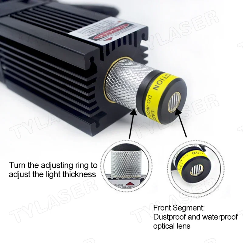 Module de Diode Laser à points IR focalisable 845nm, 500mW avec ventilateur de refroidissement, avec support et adaptateur Standard gratuits