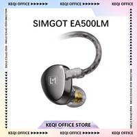 SIMGOT EA500 LM Wired Earphones Interchangeable Sound Tube High Resolution Dual-Cavity Earbuds Custom HIFI Gaming Music Headset