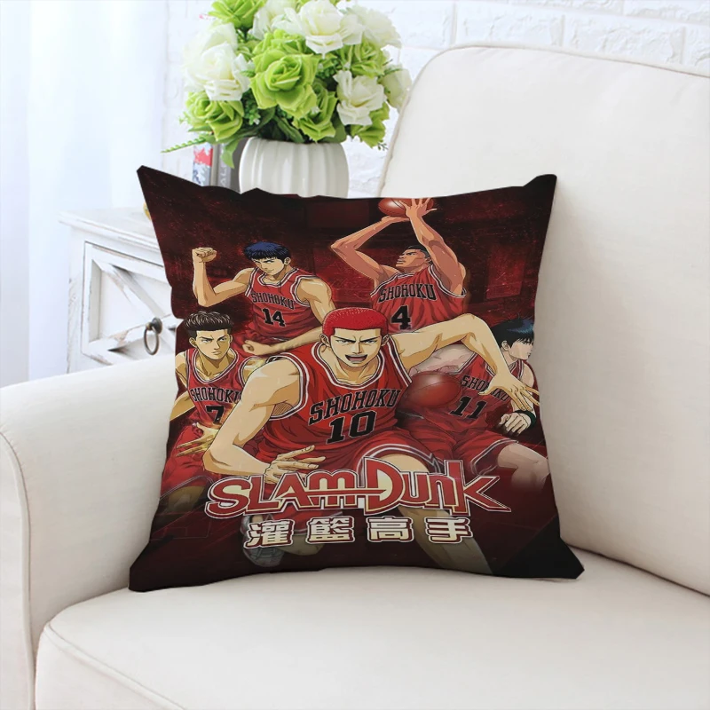 

Anime S-Slam Dunk Home Decor Decorative Pillowcase 40x40 Pillow Covers Decorative Luxury Cushion Cover for Pillow 45x45 Cushions