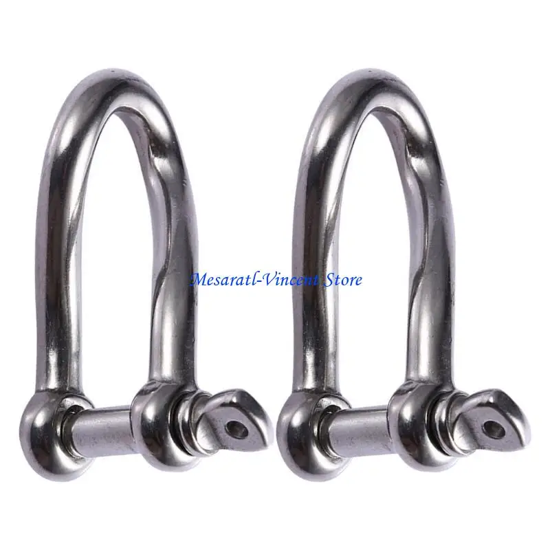 A70F 2Pcs Twisted Shackle Screw Pin Rustproof 5/32