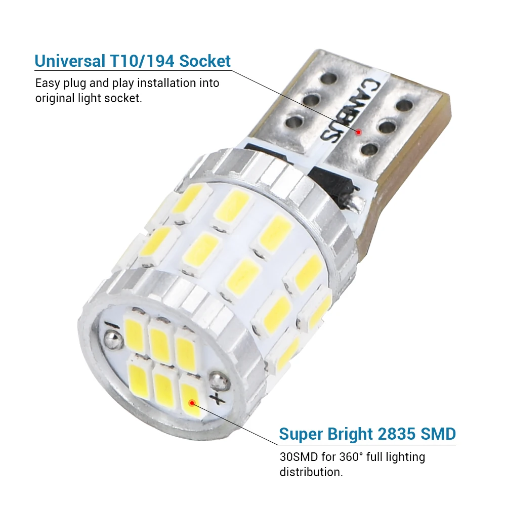 

Canbus T10 W5W 168 194 LED Clearance Side Marker Lights For Mercedes Benz W211 W221 W220 W163 W164 W203 C E SLK GLK CLS M GL