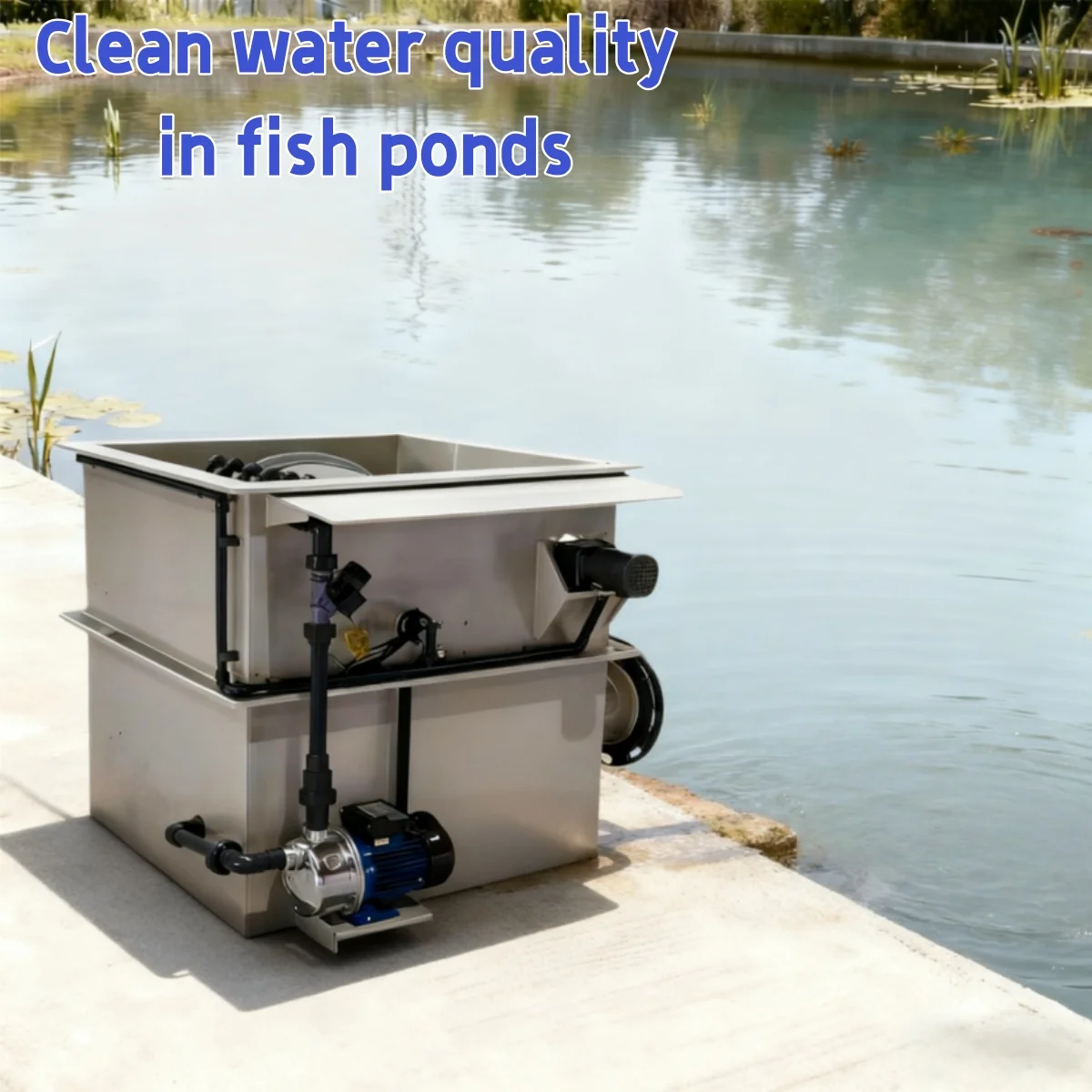50t/h Rotary Drum Filter for Fish Farming - 50-200μm Precision Filtration Energy-Saving Corrosion-Resistant