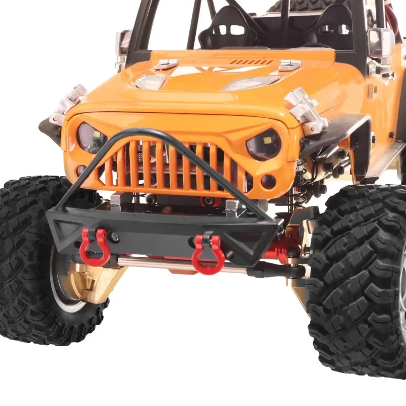 Metal Front Bumper for 1/12 MJX H12Y H12Y+ RC Crawler, Winch Mount Compatible Metal Bumper Parts, Requires Front Bumper Support
