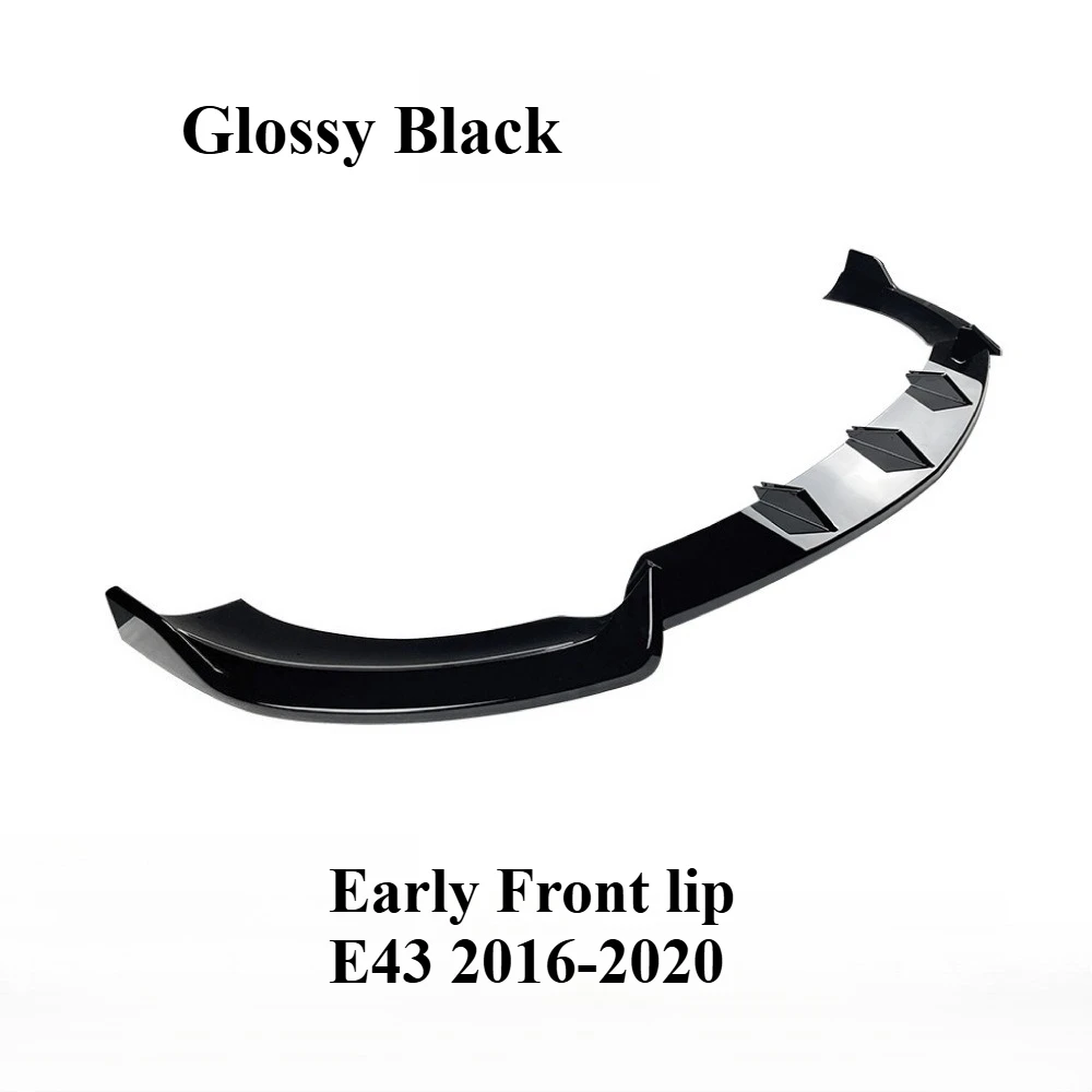 For Mercedes-Benz E-Class W213 C238 2016+ AMG Car Front Lip spoiler Wing Air Duct Blade Grille Decorative Strip BodyKit Exterior - view 4