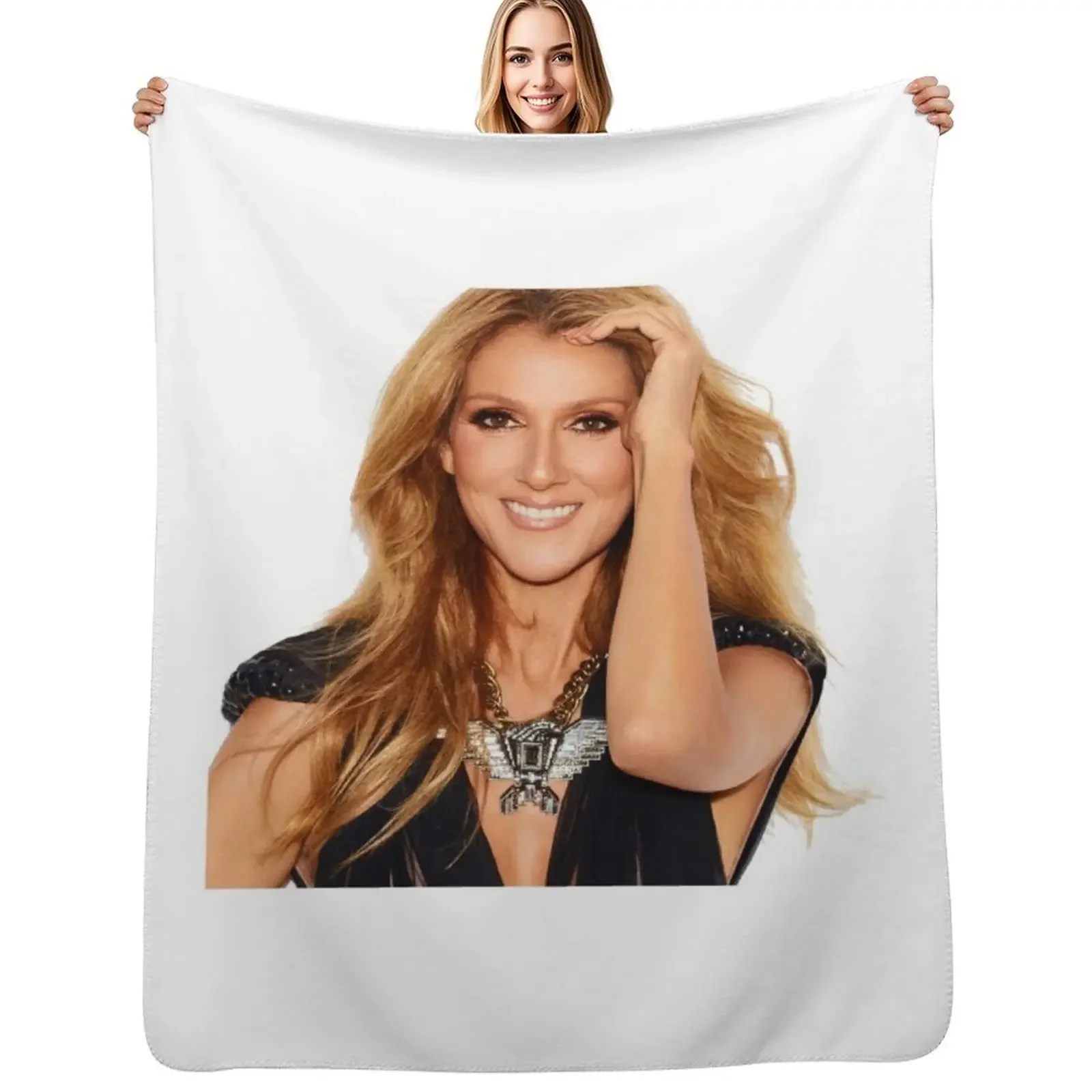 Celine Dion Throw Blanket cosplay anime for winter Warm Moving Summer Beddings Weighted Blankets