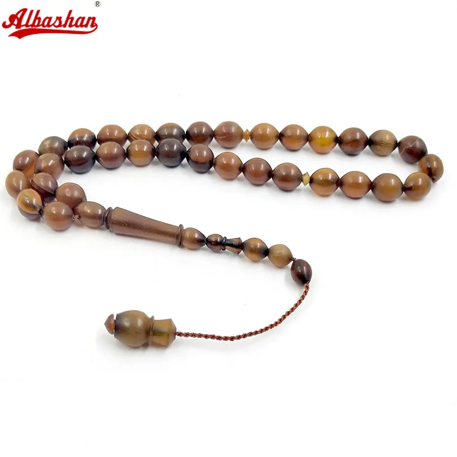 Tasbih antelope's horn 33 prayer beads Muslim rosary arabic brown misbaha turkish islamic Collection level bracelet