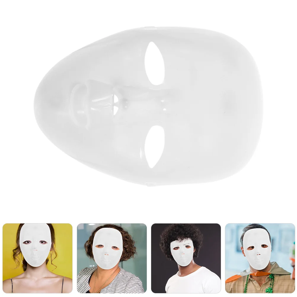 

3Pcs DIY White Blank Masks for Masquerade Cosplay Halloween Party Supplies Mask Blank Halloween Masks White Masquerade Mask