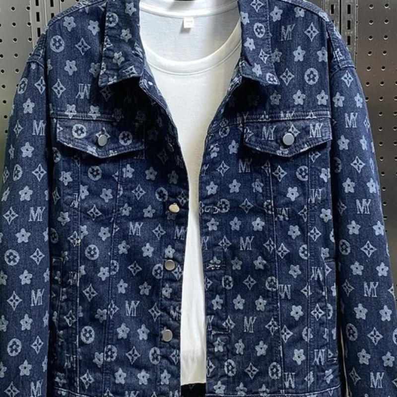 Chaqueta vaquera ligera de lujo de alta gama para hombre, chaqueta de trabajo de calle alta, marca de moda, versión coreana, nuevo top, primavera y