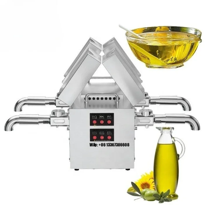 Industrial Hydraulic Oil Press Machine for Castor Palm and Soybean Oil Production Oil Extraction Home Use