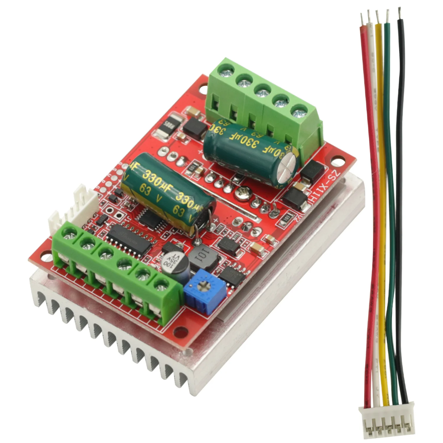 DC 6-60V 16A 400W 3 Phases Hall Brushless Motor Controller Board BLDC PWM PLC Driver Module With Forward/Reverse/Brake Function