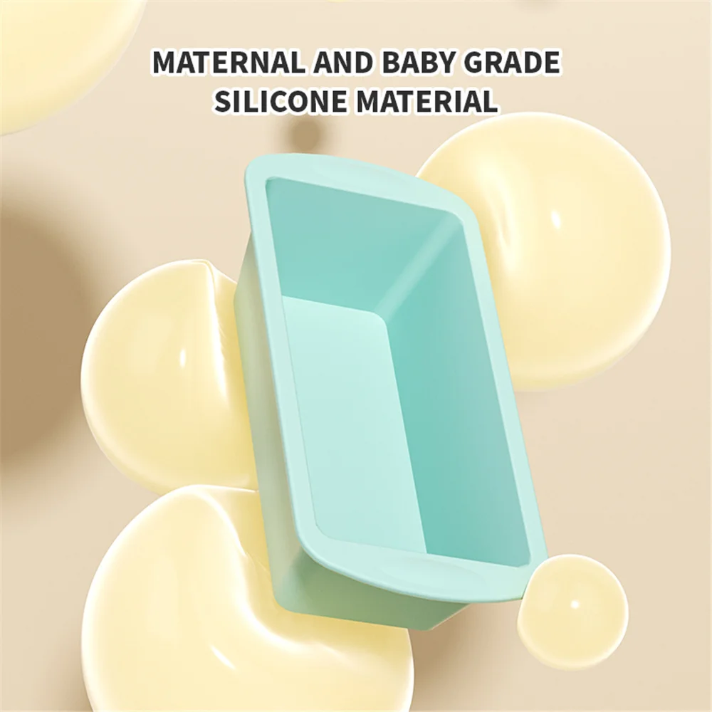 صينية خبز سيليكون غير لاصقة وسهلة تخفيف صينية كعكة سيليكون مستطيلة مناسبة لخبز قالب صينية المعجنات المنتفخة