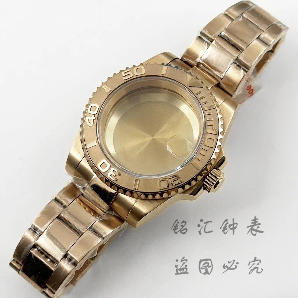 

Rose Gold 40MM Diver Ghost Watch Case Waterproof Sapphire Glass Ghost Watch Case For ​NH34 NH35 NH36 NH38 NH70 ETA2824 Movement