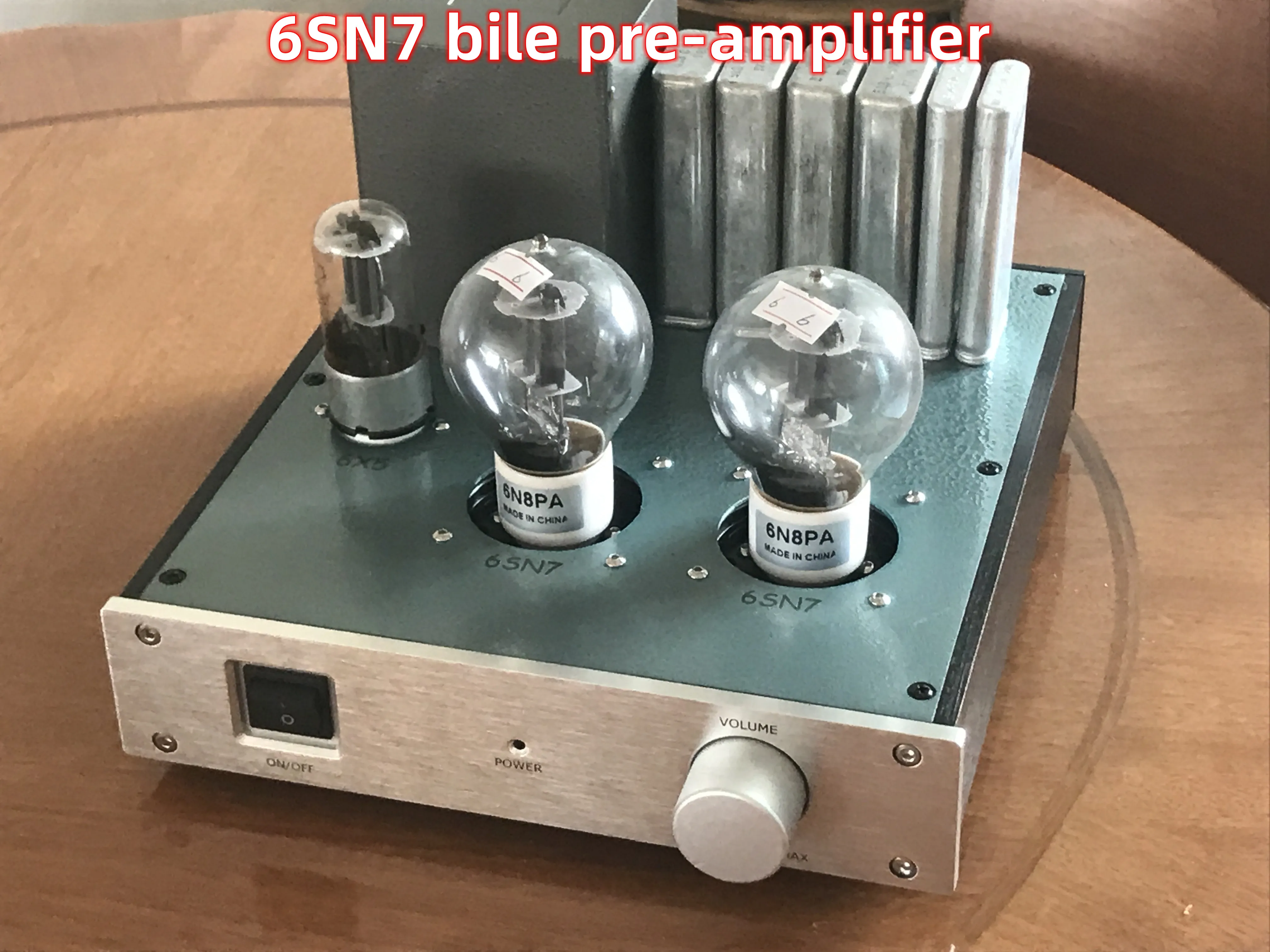 

6SN7 bile pre-amplifier, frequency response 10HZ-100KHZ=0DB, full frequency performance balanced, transparent sound quality