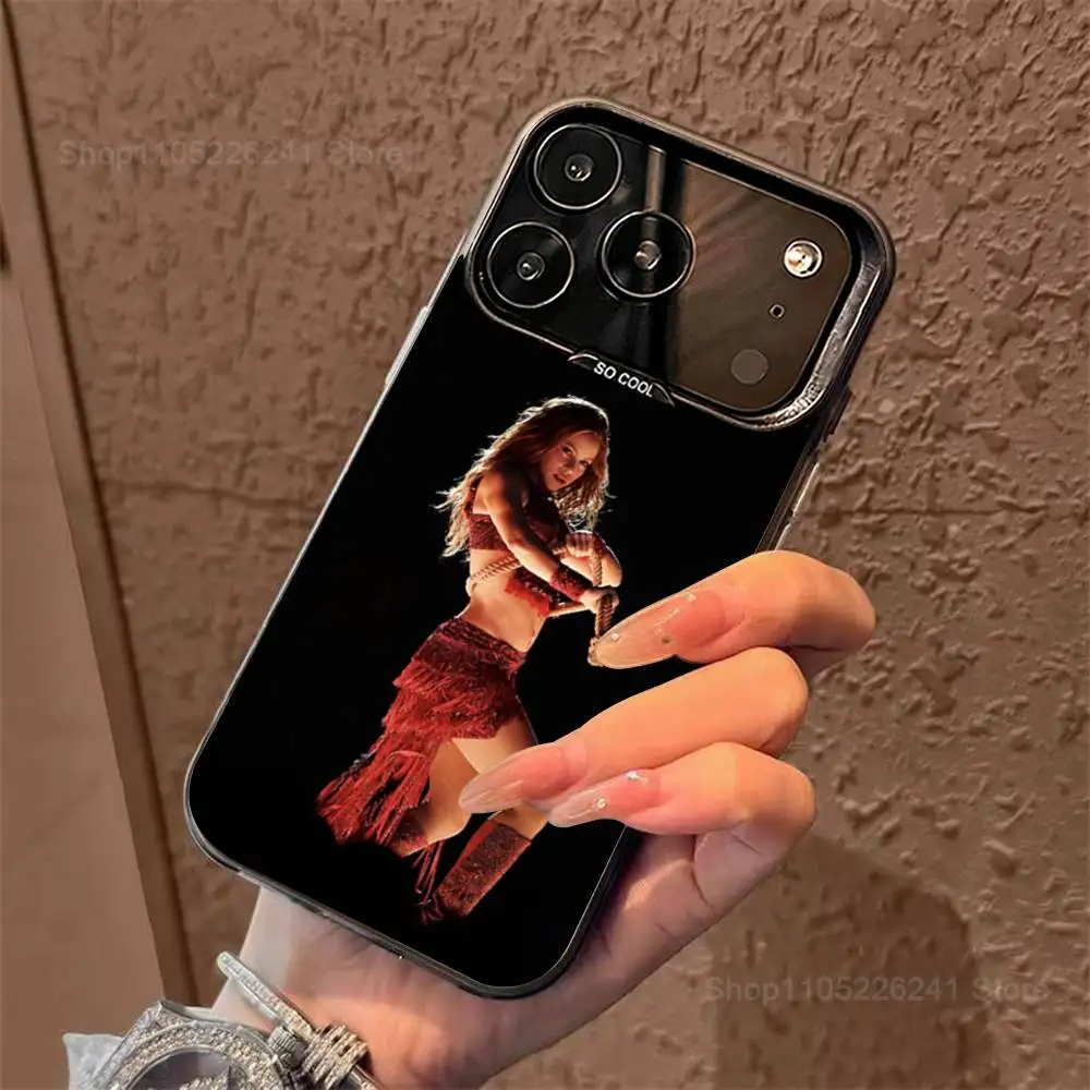 Cool S-ShaKiras Singer Phone para iPhone 14,17,13,12,11,16,15,Mini,Pro,SE,XS,MAX,funda de silicona negra mate