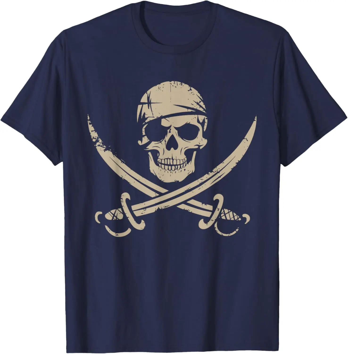 Pirate Skull And Crossbones Skeleton Halloween For T-Shirt
