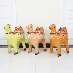 스테레오 서 동물 알루미늄 필름 4d 풍선 파티 테마 장난감 장식 낙타 중순 가을 토끼 풍선