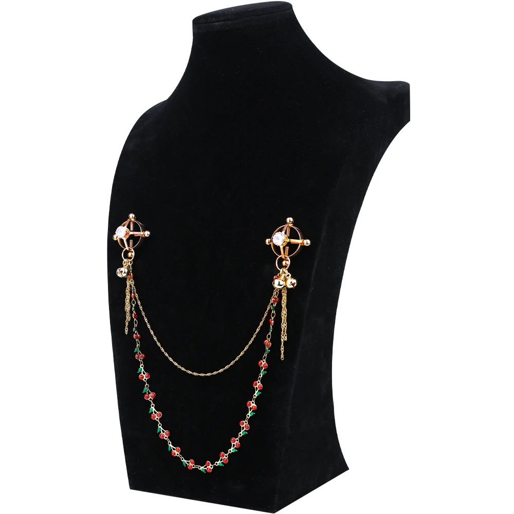 SXM جديد الحلمة المشابك الإناث الصدر تحفيز الجسم ملحقات السلسلة BDSM لعبة الحلمات إغاظة يمزح الجنس لعب للنساء