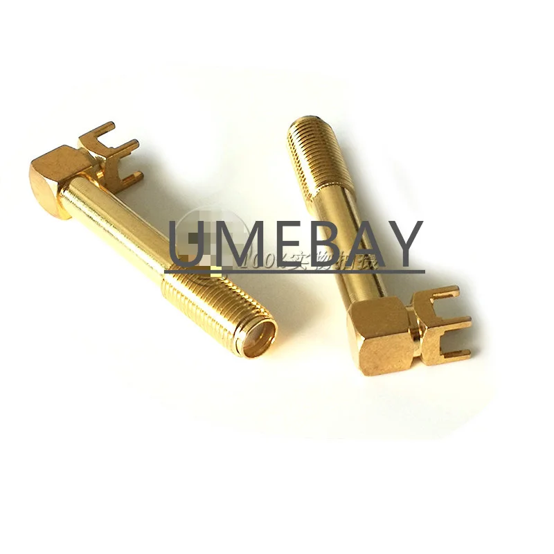 10 pieces per bag SMA female head female pin 50 ohm plate end right angle gold-plated frequency range 0-6G RF coaxial RF connect