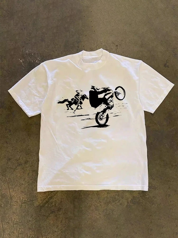 

2025 Full Time Hot Sale Loose Short-sleeved T-shirt Casual Luxury Brand Trend T-shirt for Men and Women Graphic Harajuku Tops