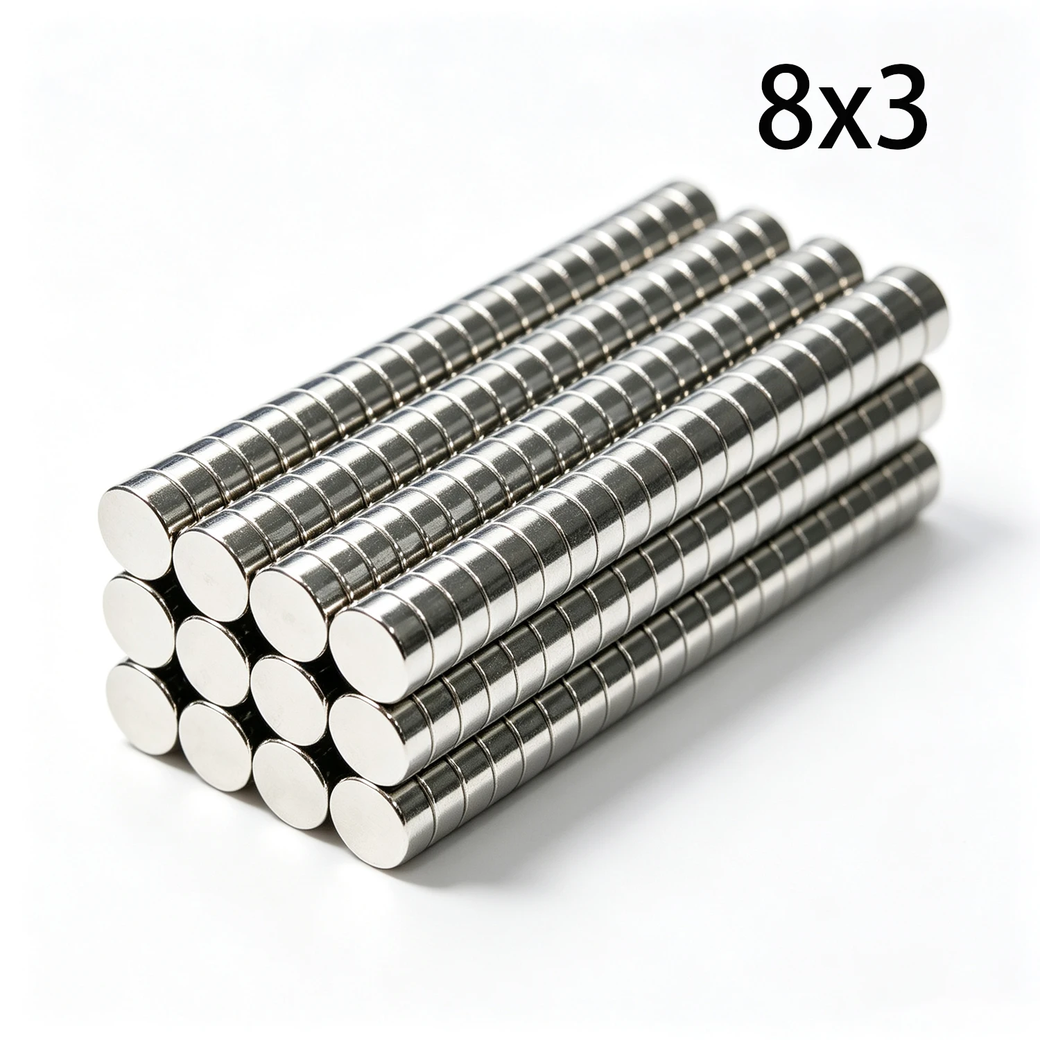 20/40/60 Pcs 8x3 Magnet 8mm X 3mm Round Super Powerful Strong Permanent Magnetic 8*3 for Fridge, DIY, Building, Scientific