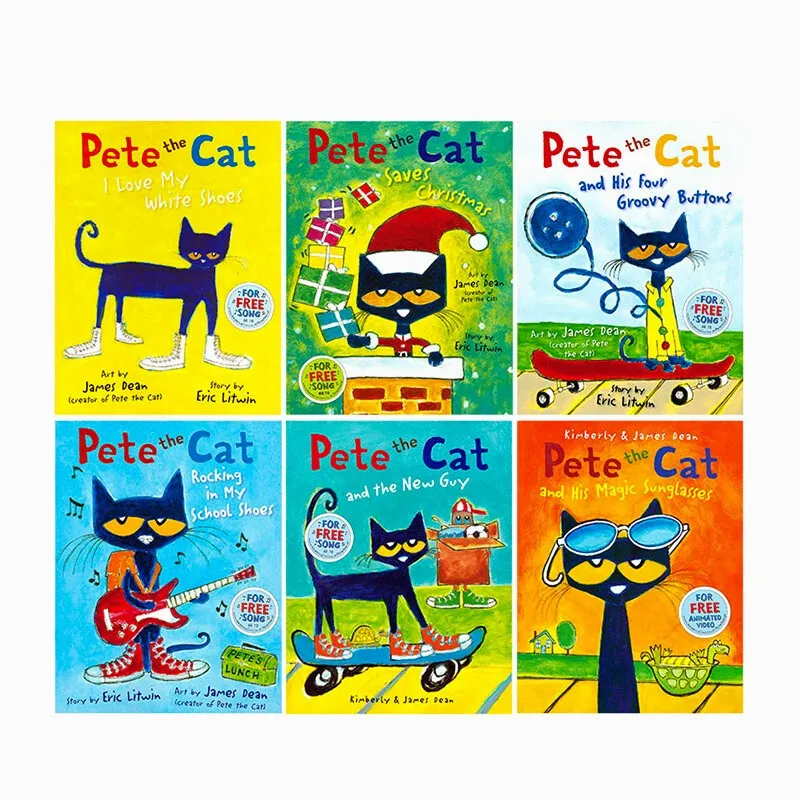 

Pete the Cat I Love My White ShoesChildren's Educational Picture Story Book