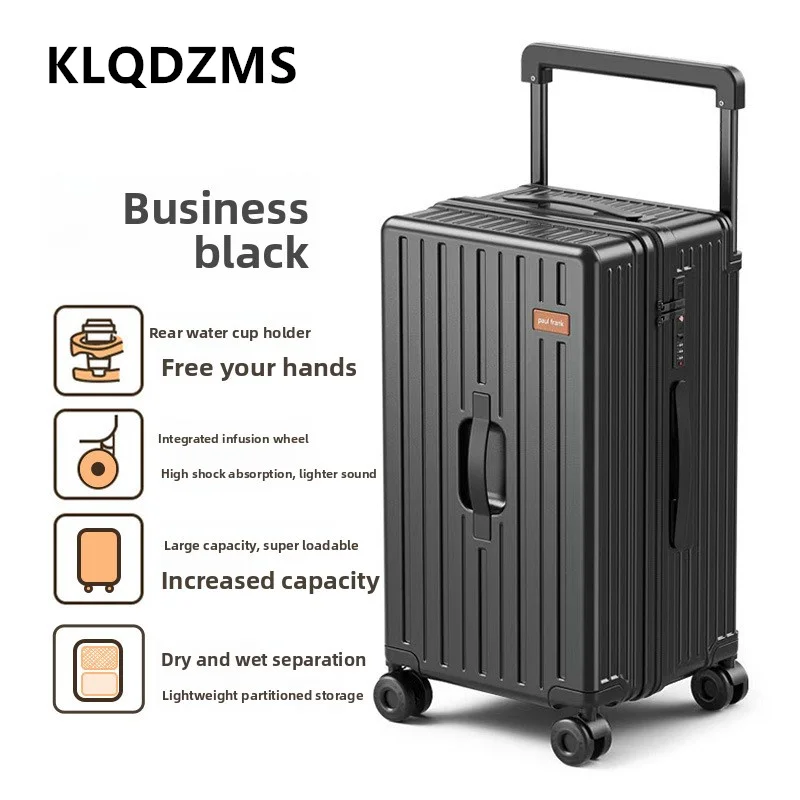 KLQDZMS High Quality Suitcase 20 Inch ABS+PC Boarding Box 24