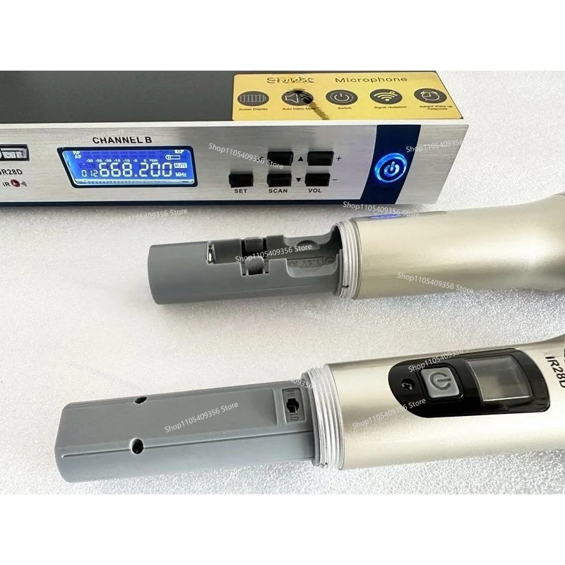 For English Wireless Microphone UR28D Professional Stage Performer Home KTV FM U-segment Microphone