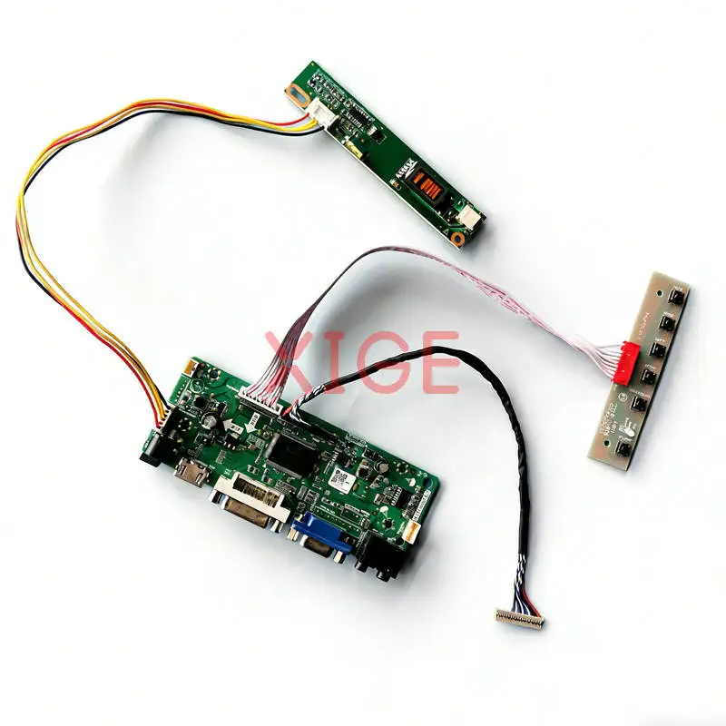 

Плата контроллера дисплея LCD, совместимая с LTN133AT08 LTN133AT07 N133I7 N133I1, 1-CCFL HDMI+DVI+VGA 1280x800 1280*800, 20-контактный LVDS комплект