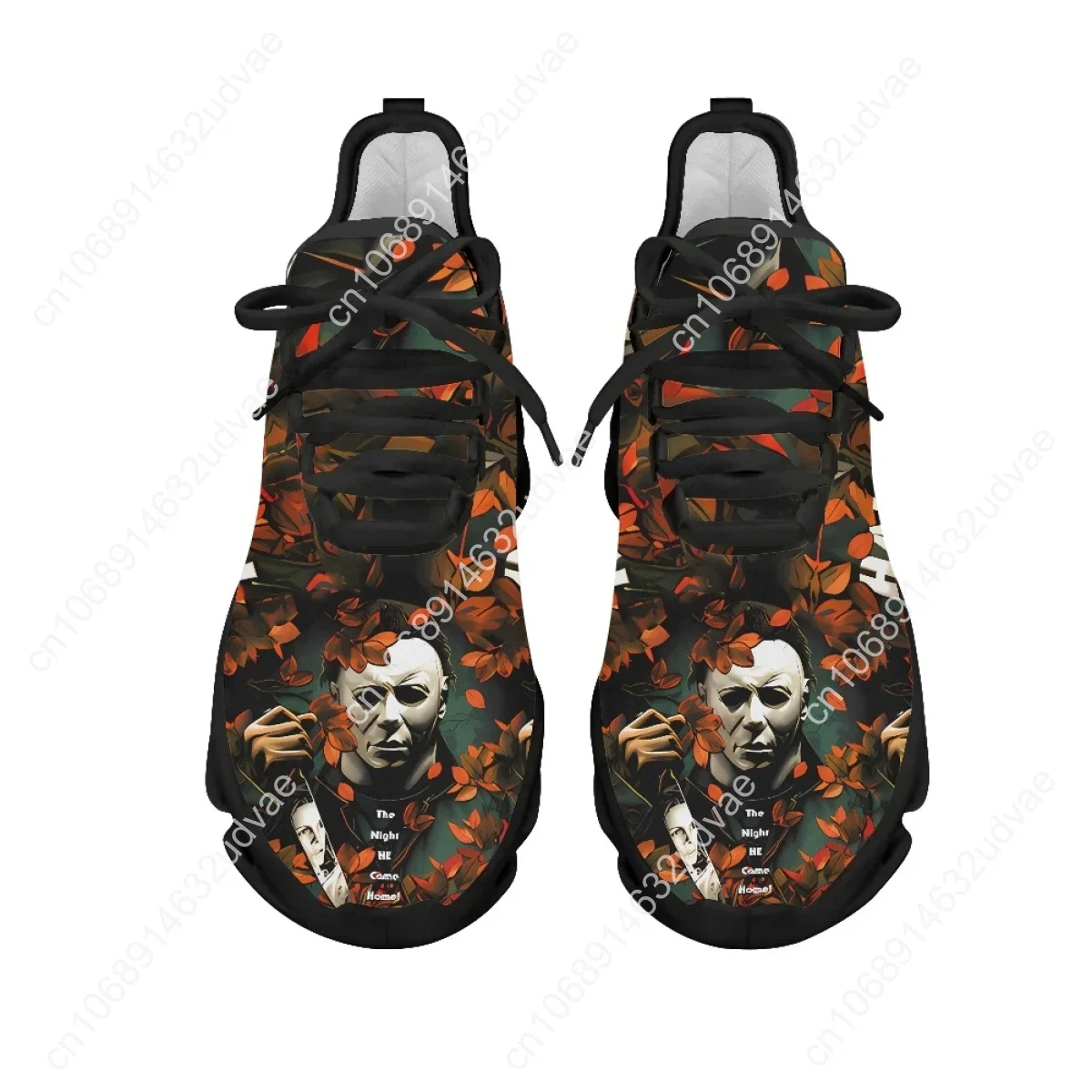 Halloween Shoes Horror Movie Character Michael Myers Print Unisex Walking Sneakers Casual Running Shoes Zapatillas