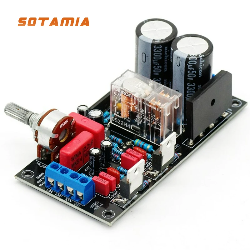 

Усилитель мощности SOTAMIA LM1875, двухканальный интегрированный аудиоусилитель, мини-усилитель для дома с защитной схемой для динамиков